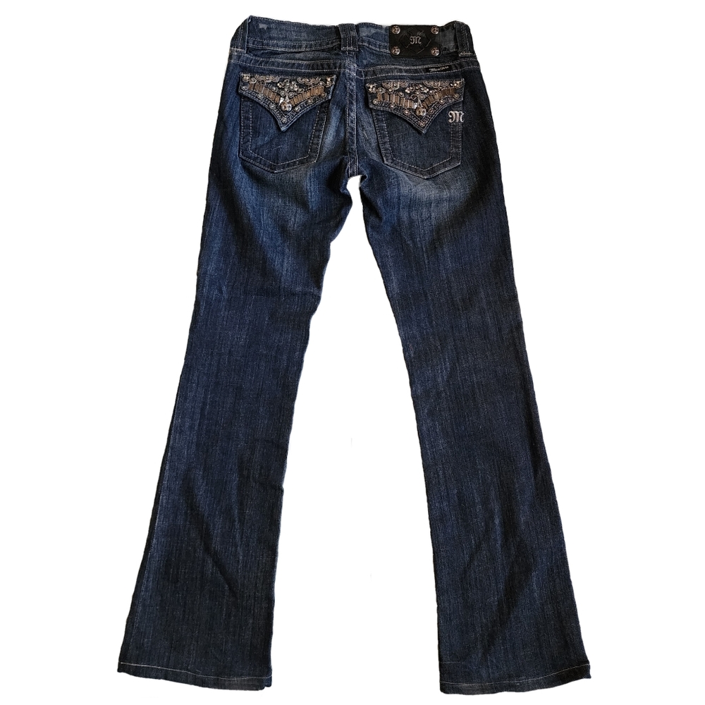 Miss Me Size 28 Bootcut Jeans With Embellished Back Pockets
